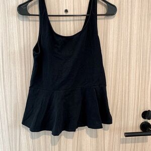 Express black peplum top